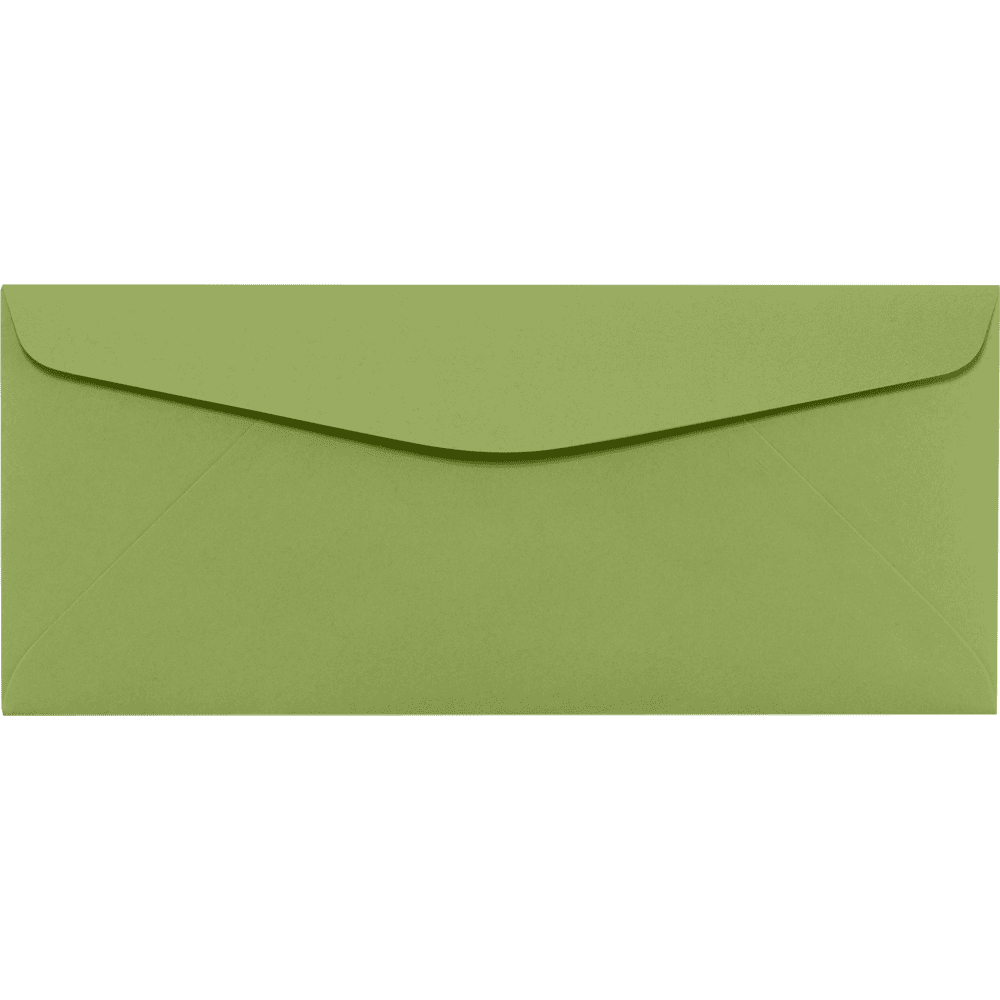 LUXPaper #10 Regular Envelopes, 70lb. Avocado Green, 4 1/8 x 9 1/2, 250 Pack