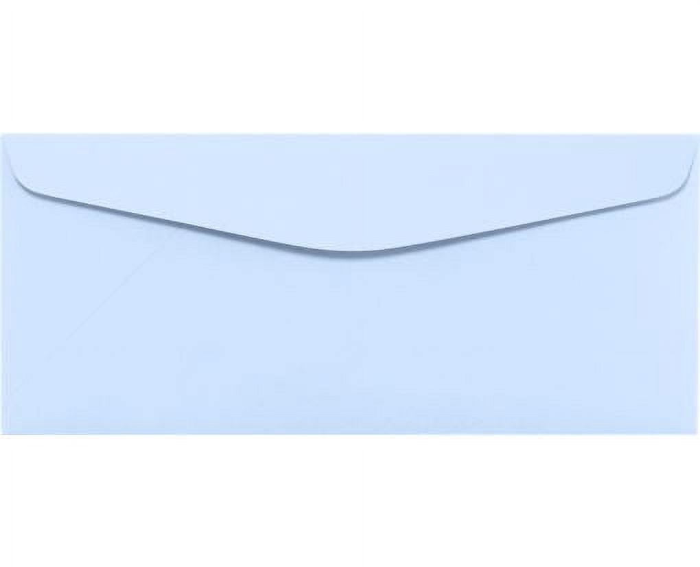 LUXPaper #10 Regular Envelopes, 80lb. Baby Blue, 4 1/8 x 9 1/2, 250 Pack