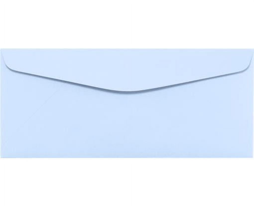 LUXPaper #10 Regular Envelopes, 80lb. Baby Blue, 4 1/8 x 9 1/2, 500 Pack