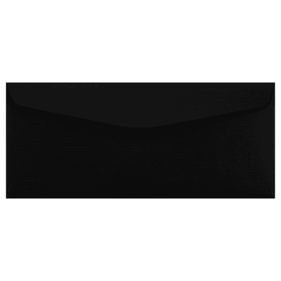 LUXPaper #10 Regular Envelopes, 80lb. Black Linen, 50 Pack, 4 1/8 x 9 1/2, 1000 Pack