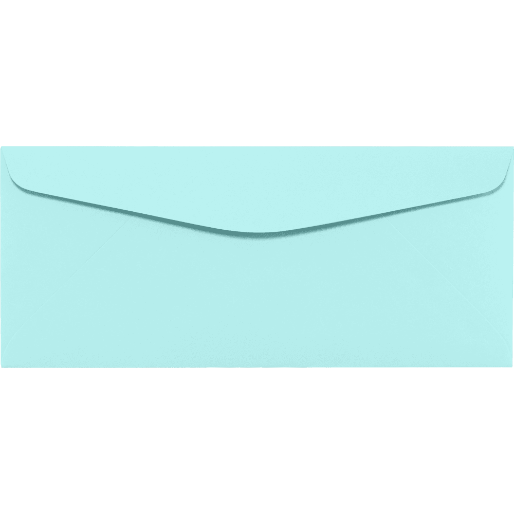 LUXPaper #10 Regular Envelopes, 80lb. Seafoam Green, 4 1/8 x 9 1/2, 500 Pack