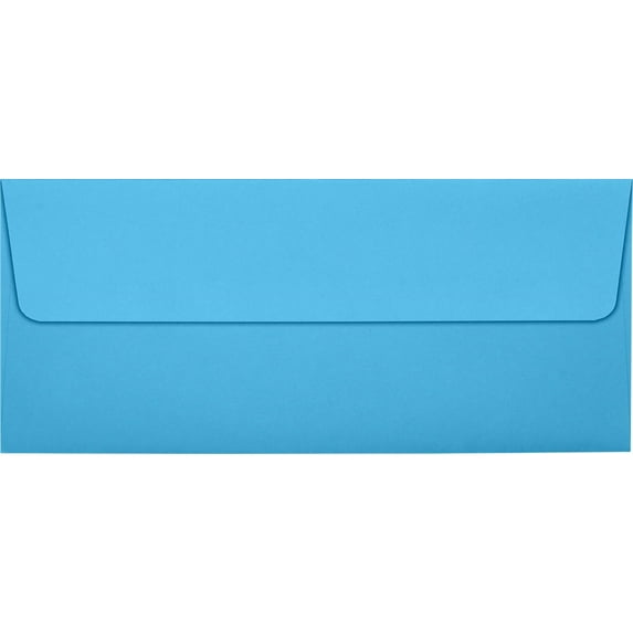 LUXPaper #10 Square Flap Envelope, 4 1/8 x 9 1/2, Bright Blue, 1000/Pack