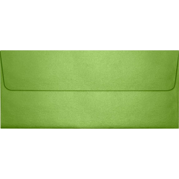 LUXPaper #10 Square Flap Envelope, 4 1/8 x 9 1/2, Fairway Metallic, 1000/Pack