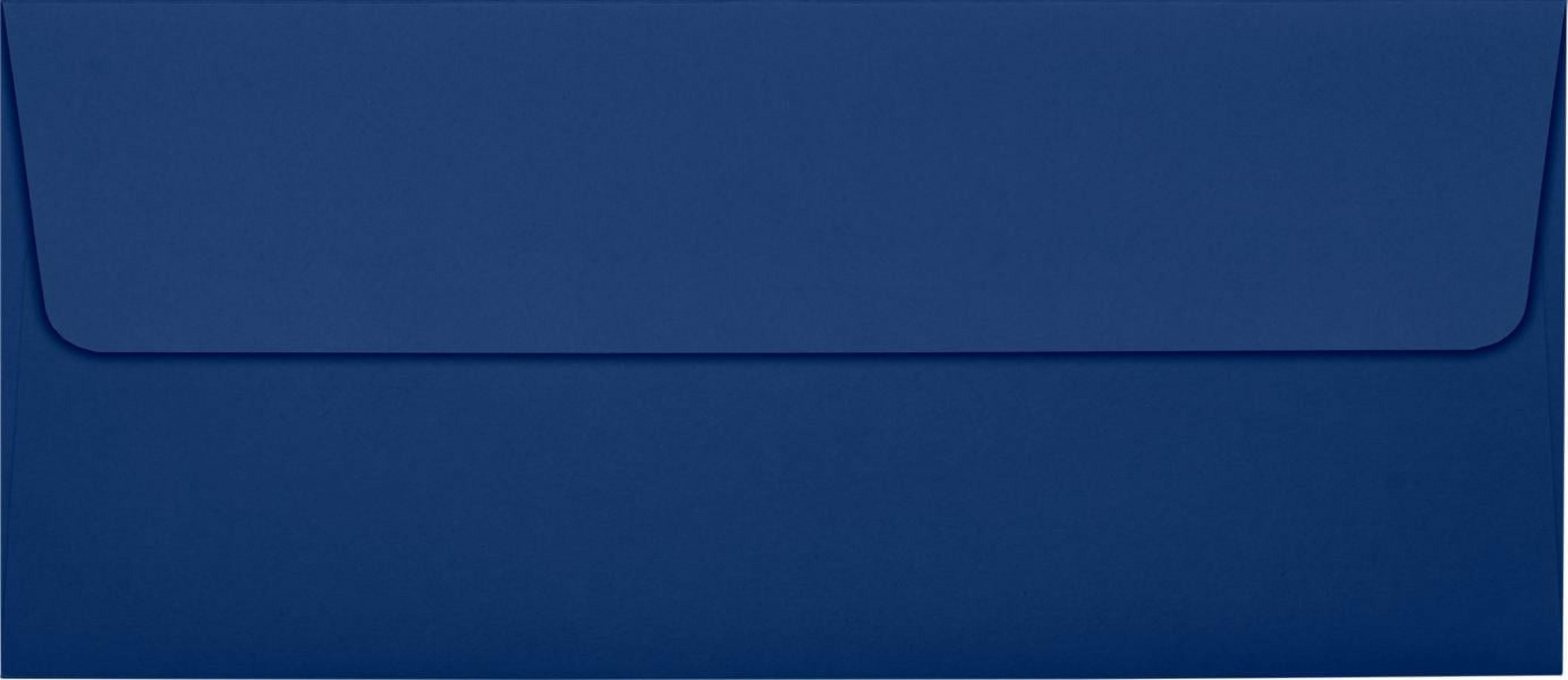 LUXPaper #10 Square Flap Envelope, 4 1/8 x 9 1/2, Navy Blue, 50/Pack