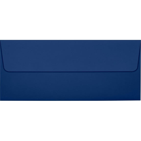LUXPaper #10 Square Flap Envelope, 4 1/8 x 9 1/2, Navy Blue, 500/Pack