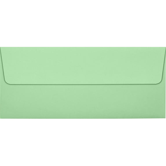 LUXPaper #10 Square Flap Envelope, 4 1/8 x 9 1/2, Pastel Green, 500/Pack
