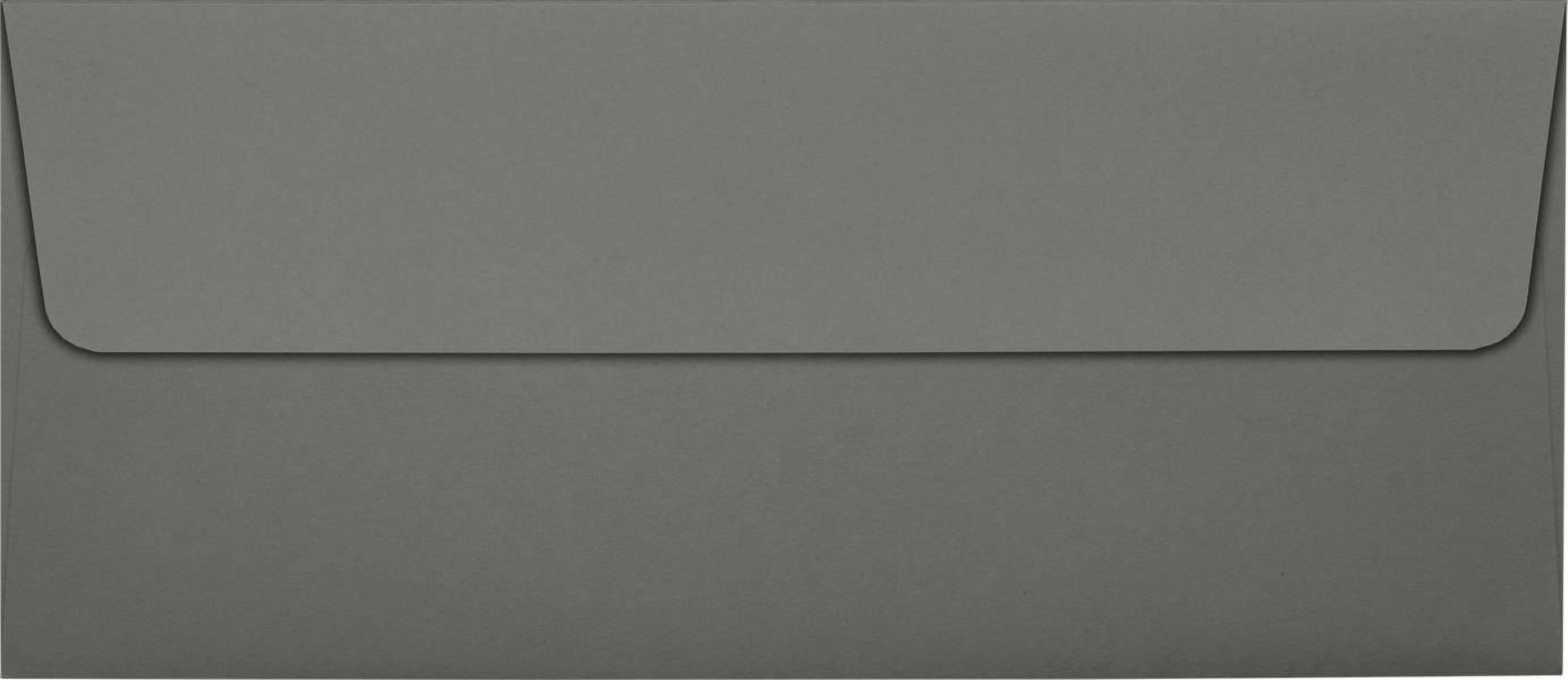 LUXPaper #10 Square Flap Envelope, 4 1/8 x 9 1/2, Smoke, 500/Pack