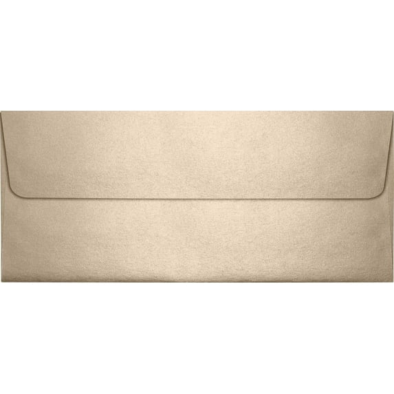 LUXPaper #10 Square Flap Envelope, 4 1/8 x 9 1/2, Taupe Metallic, 1000/Pack