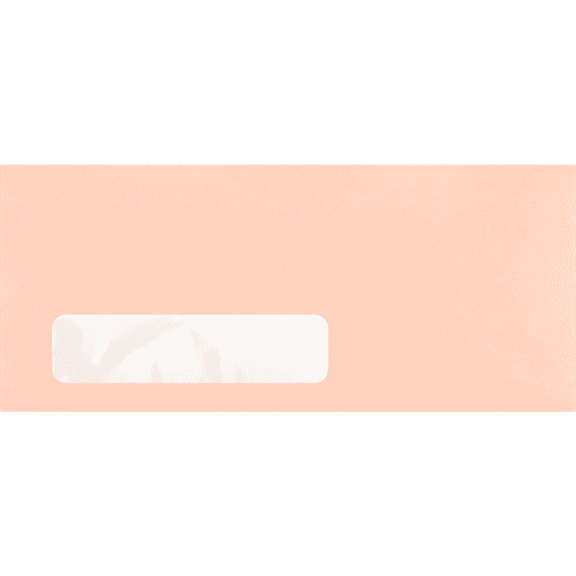 LUXPaper #10 Window Envelopes, 4 1/8 x 9 1/2, 80lb. Blush Pink, 250 Pack
