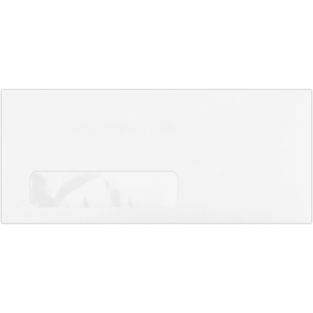 LUXPaper #10 Window Envelopes, 4 1/8 x 9 1/2, 80lb. Bright White, 1,000 Pack