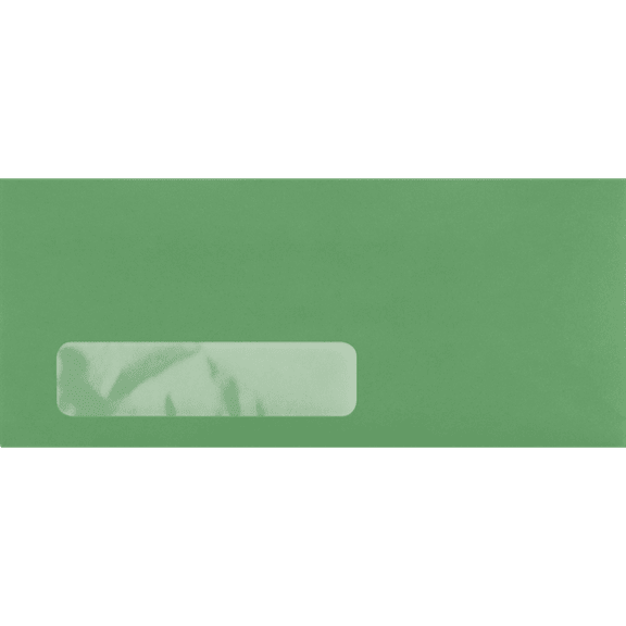 LUXPaper #10 Window Envelopes, 4 1/8 x 9 1/2, Bright Green, 250/Pack