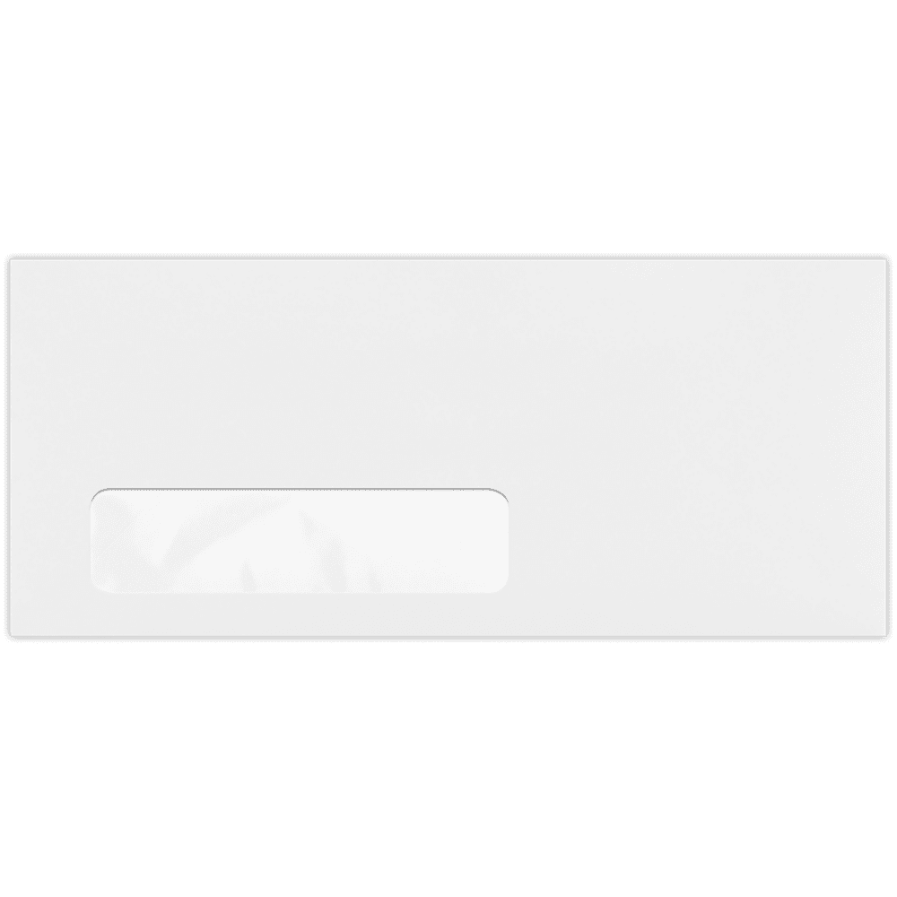 LUXPaper #10 Window Envelopes, 4 1/8 x 9 1/2, Bright White, 250/Pack