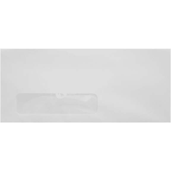 LUXPaper #10 Window Envelopes, 4 1/8 x 9 1/2, Bright White, 50/Pack
