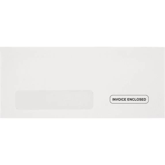 LUXPaper #10 Window Envelopes, 4 1/8 x 9 1/2, Bright White, 50/Pack
