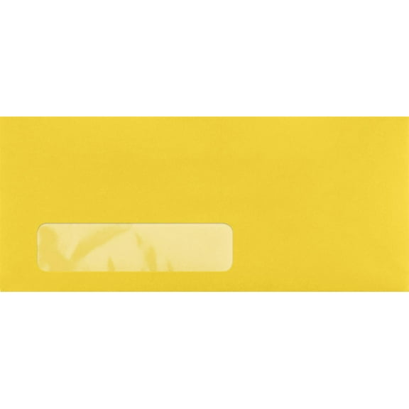 LUXPaper #10 Window Envelopes, 4 1/8 x 9 1/2, Goldenrod, 1000/Pack