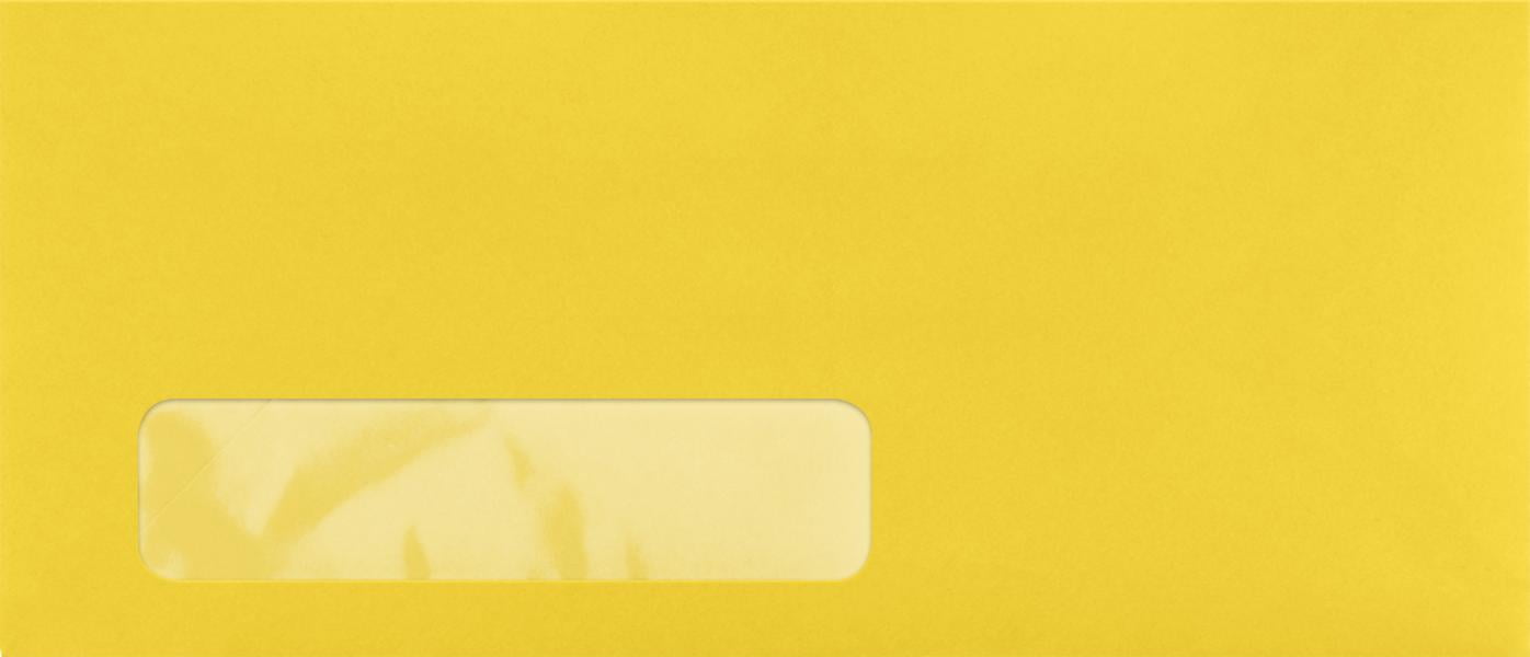 LUXPaper #10 Window Envelopes, 4 1/8 x 9 1/2, Goldenrod, 250/Pack