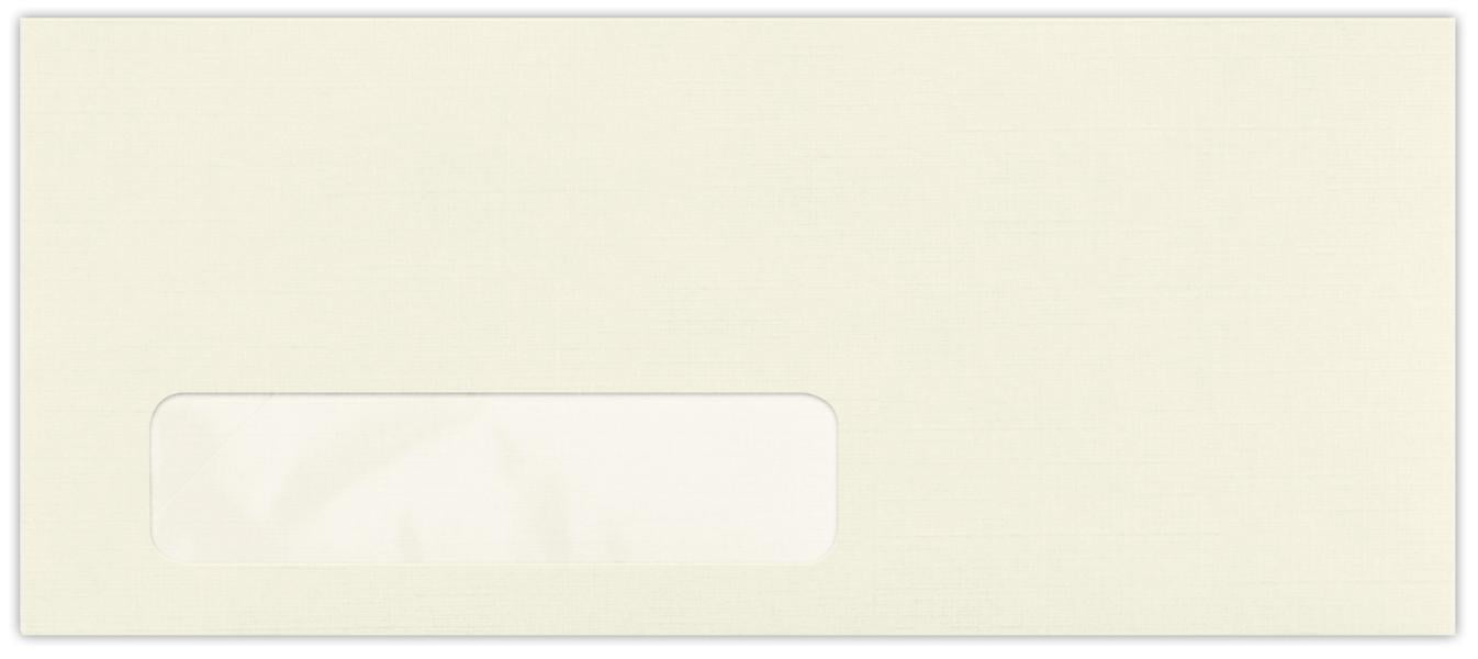 LUXPaper #10 Window Envelopes, 4 1/8 x 9 1/2, Natural Linen, 250/Pack