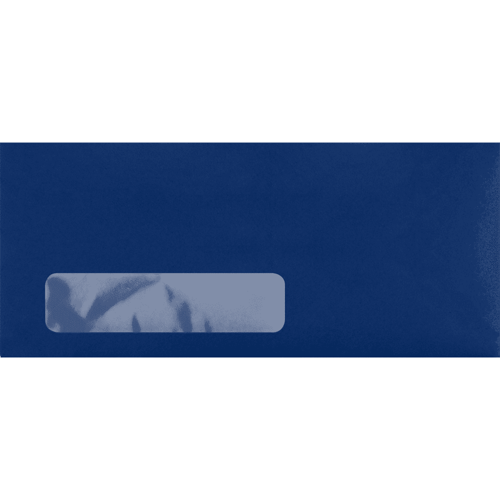 LUXPaper #10 Window Envelopes, 4 1/8 x 9 1/2, Navy, 1000/Pack