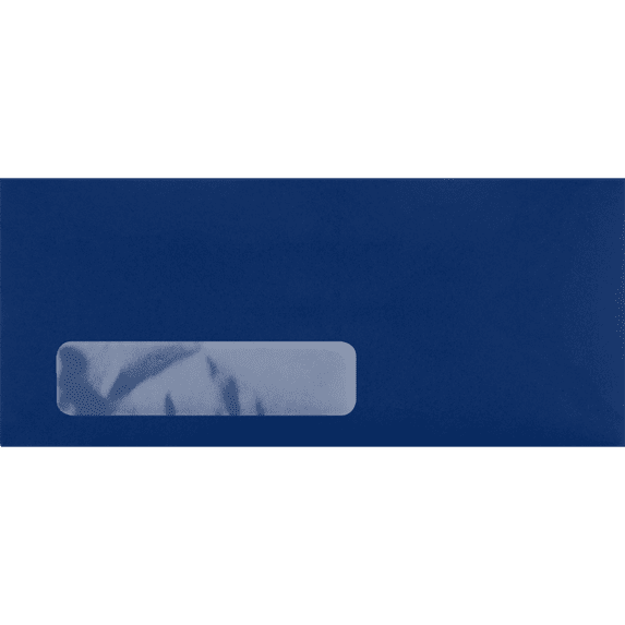 LUXPaper #10 Window Envelopes, 4 1/8 x 9 1/2, Navy, 250/Pack