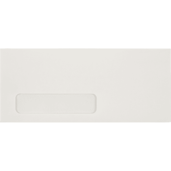 LUXPaper #10 Window Envelopes, 4 1/8 x 9 1/2, White, 500/Pack