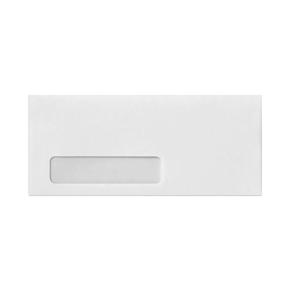 LUXPaper #10 Window Envelopes, 4 1/8 x 9 1/2, White, 500/Pack