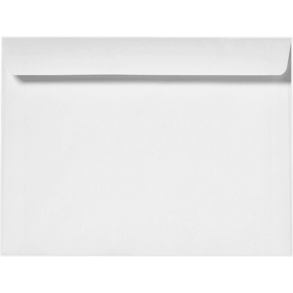 LUXPaper 10 x 13 Booklet Envelopes, Bright White, 50/Pack
