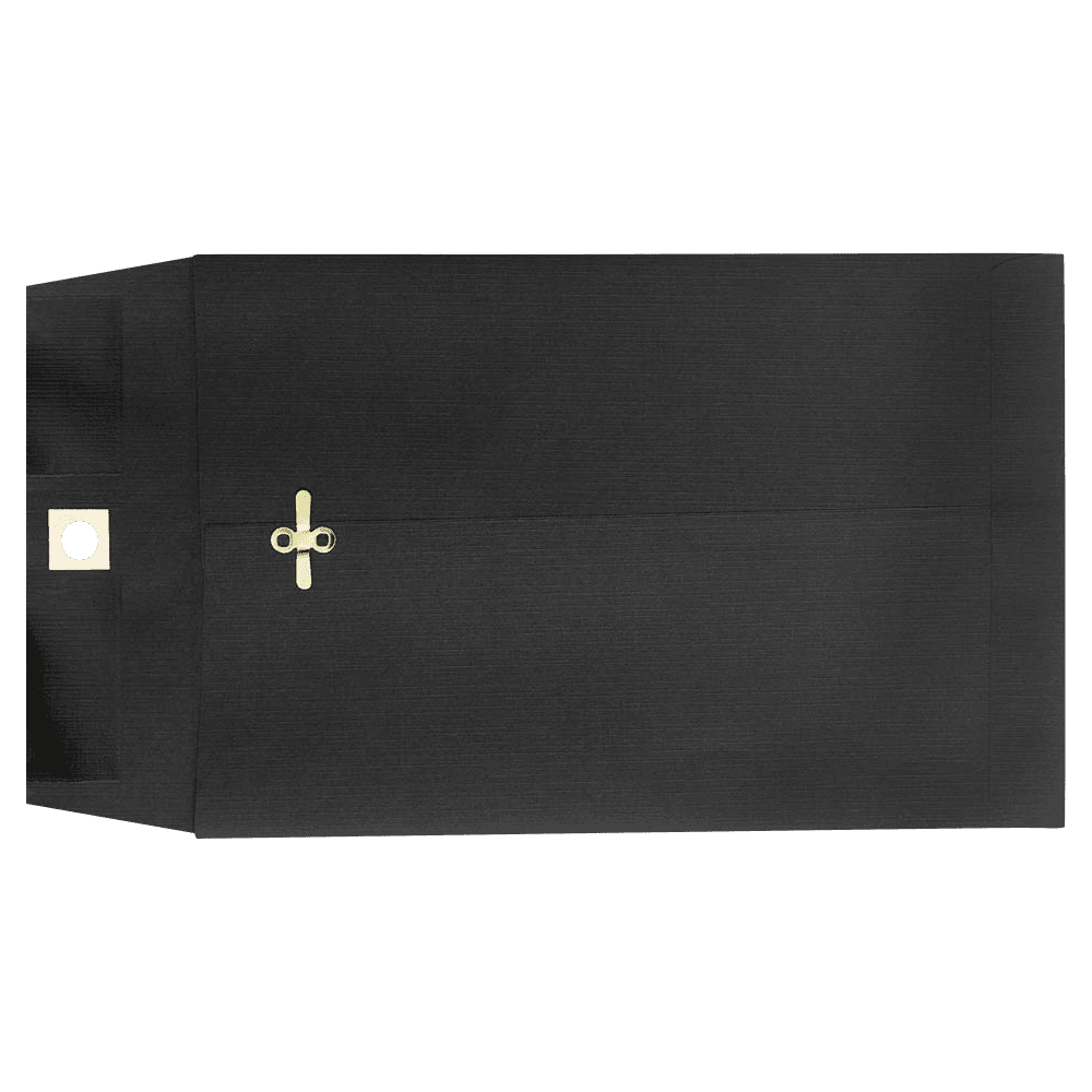 LUXPaper 10 x 13 Clasp Envelopes, Midnight Black, 1000/Pack