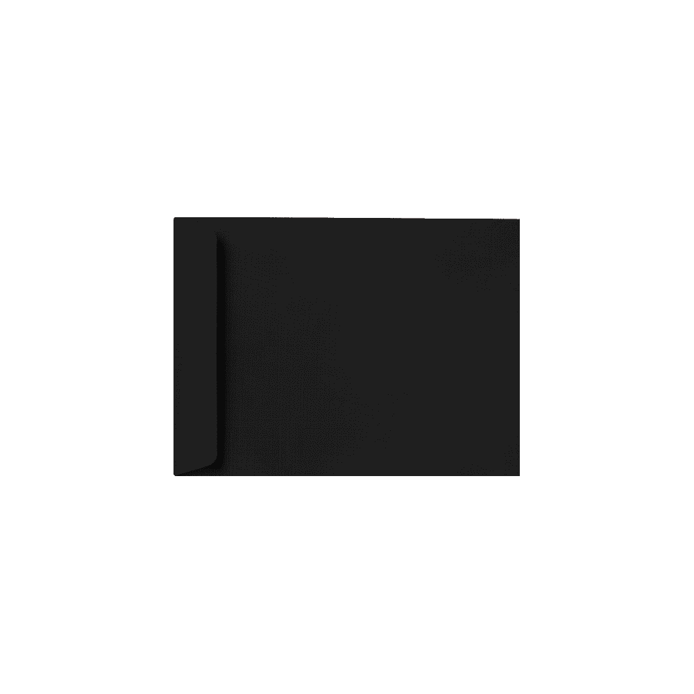 LUXPaper 10 x 13 Open End Envelopes, Black Linen, 250/Pack