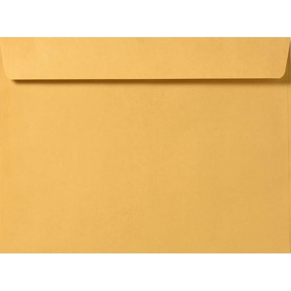 LUXPaper 10 x 13 Open End Envelopes, Brown Kraft, 50/Pack