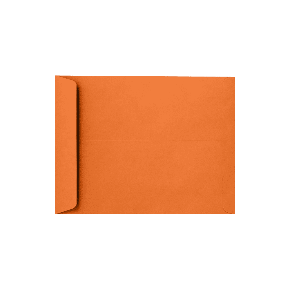 LUXPaper 10 x 13 Open End Envelopes, Mandarin Orange, 500/Pack