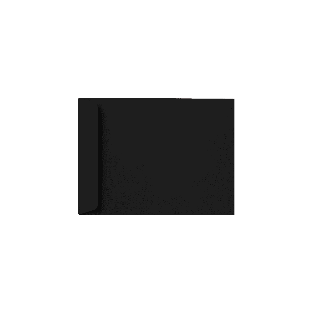 LUXPaper 10 x 13 Open End Envelopes, Midnight Black, 250/Pack