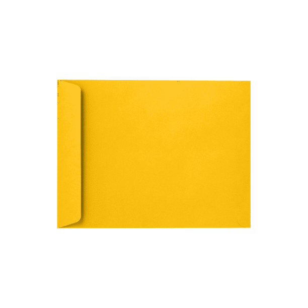 LUXPaper 10 x 13 Open End Envelopes, Sunflower Yellow, 500/Pack