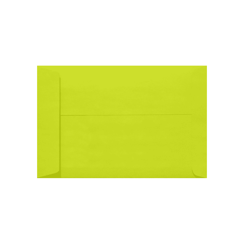LUXPaper 10 x 13 Open End Envelopes, Wasabi Green, 250/Pack