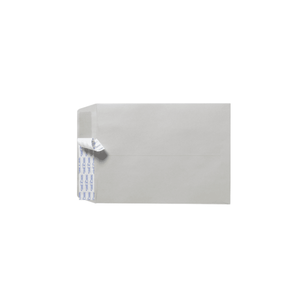LUXPaper 10 x 13 Open End Envelopes w/Peel & Press, Gray Kraft, 50/Pack