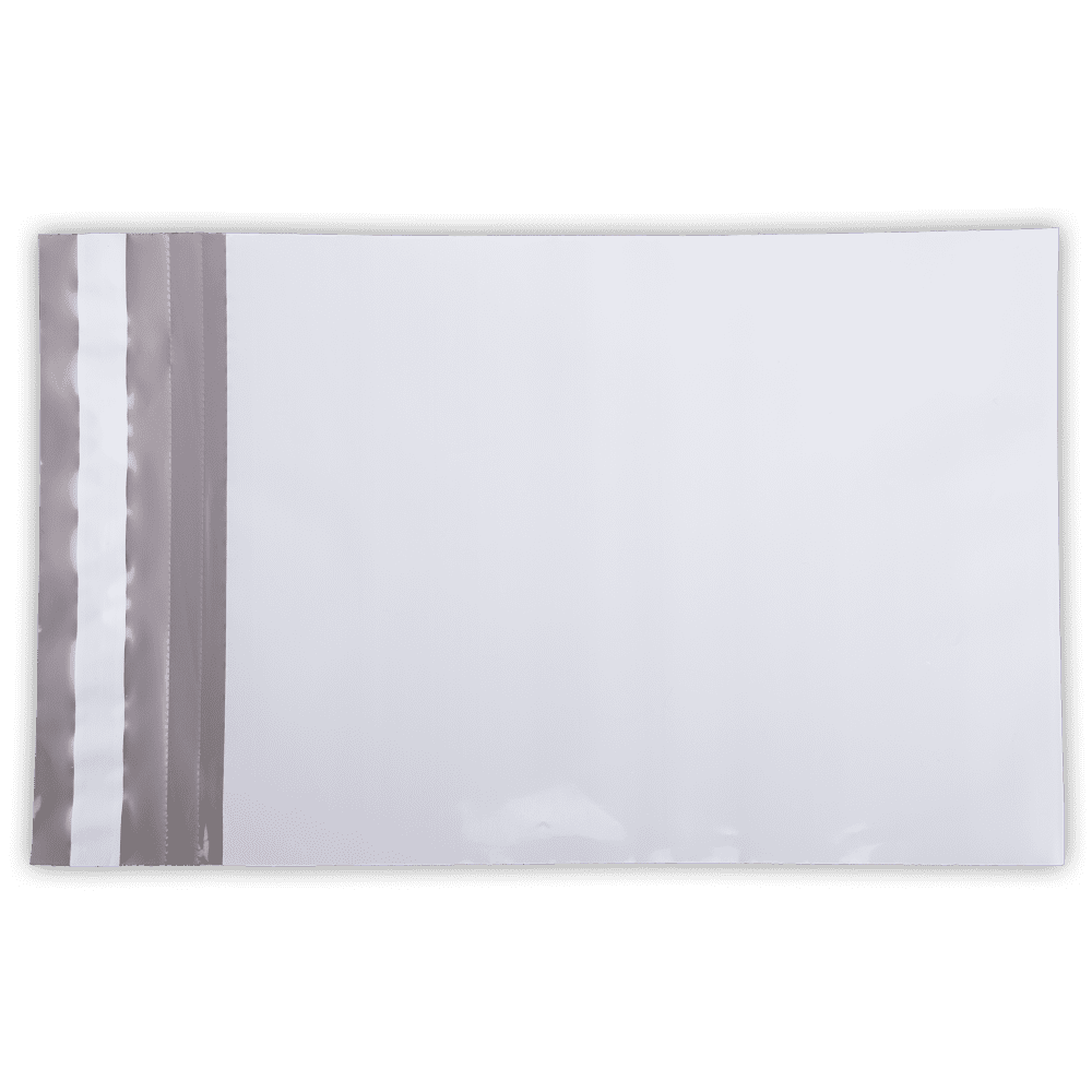 LUXPaper 10 x 13 Poly Mailers, White Poly, 50/Pack