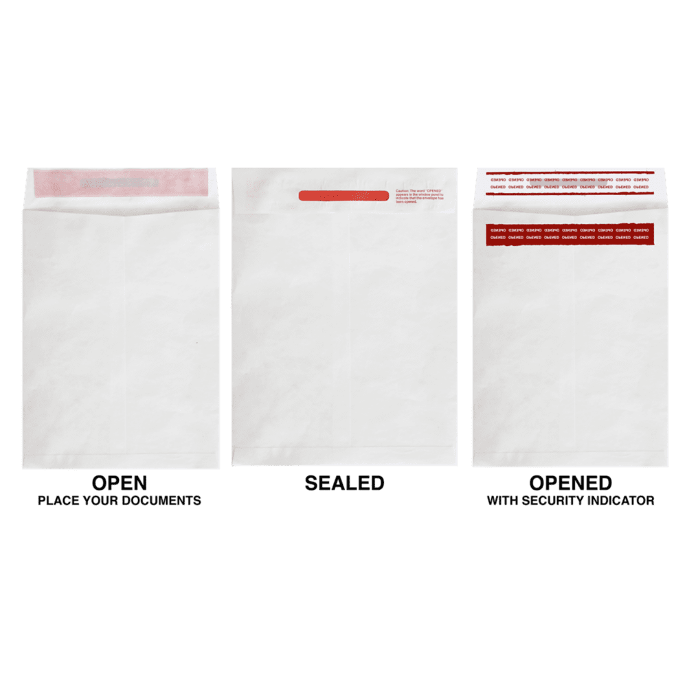 Zipstick LUXPaper 10 x 13 Tyvek Open End Envelopes w/ZipStick, White, 1000/Pack ...