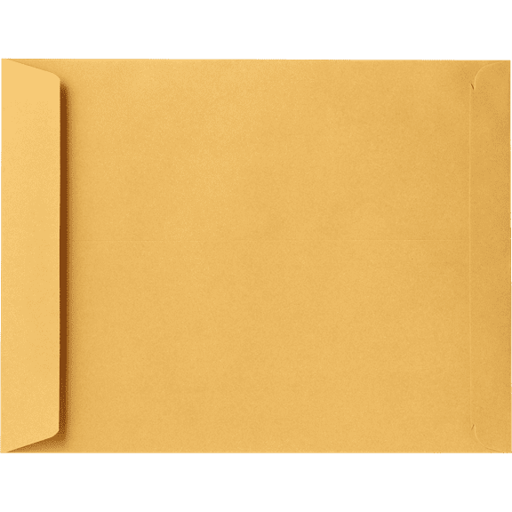 LUXPaper 11 1/2 x 14 1/2 Open End Envelopes, Brown Kraft, 50/Pack