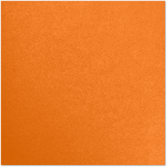 LUXPaper 12 x 12 Paper, 80lb Flame Orange Metallic, 50/Pack