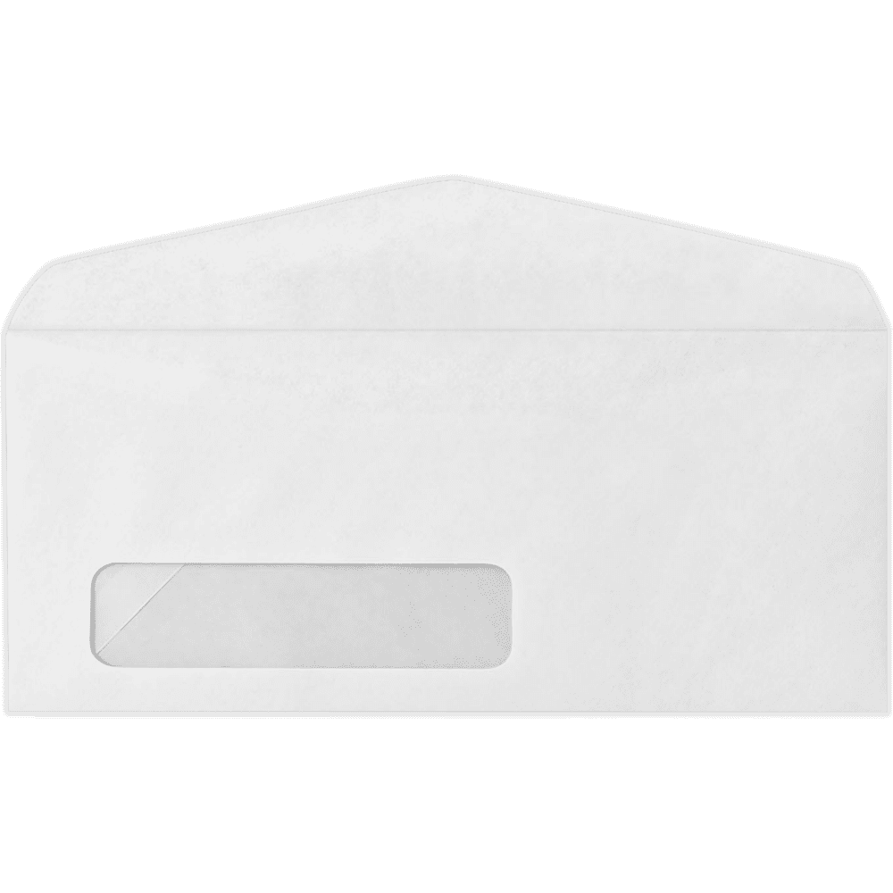 LUXPaper #14 Window Envelopes, 5 x 11 1/2, Bright White, 50/Pack