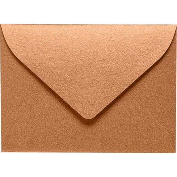 LUXPaper #17 Mini Envelopes, 2 11/16 x 3 11/16, Copper Metallic, 500/Pack