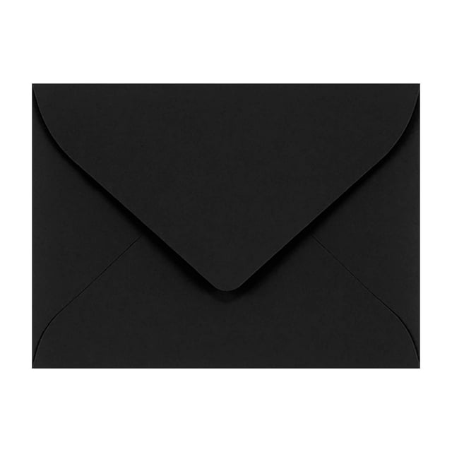 LUXPaper 17 Mini Envelopes 2 11/16" x 3 11/16" Midnight Black