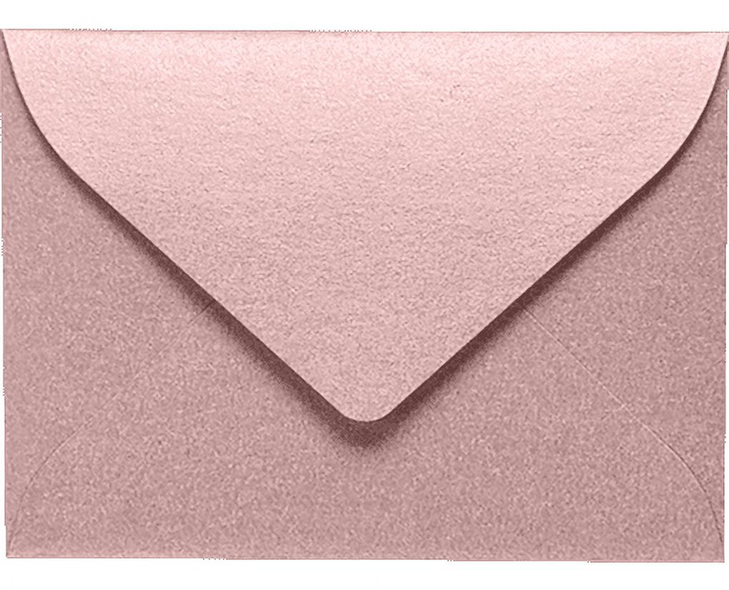 LUXPaper #17 Mini Envelopes, 2 11/16 x 3 11/16, Misty Rose Metallic, 250/Pack