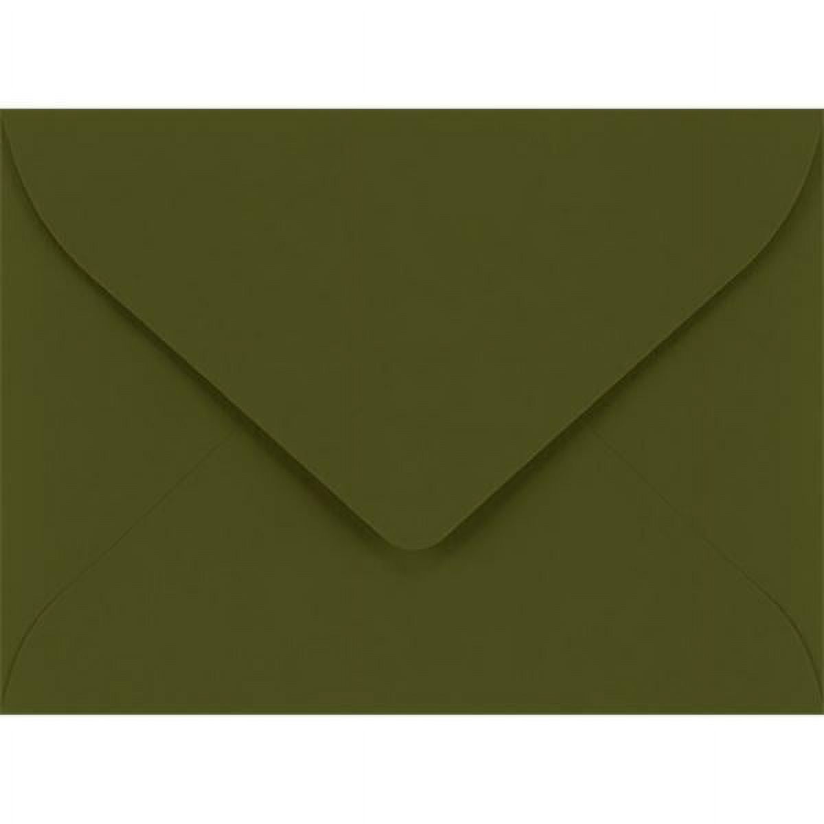 LUXPaper #17 Mini Envelopes, 2 11/16 x 3 11/16, Olive, 500/Pack