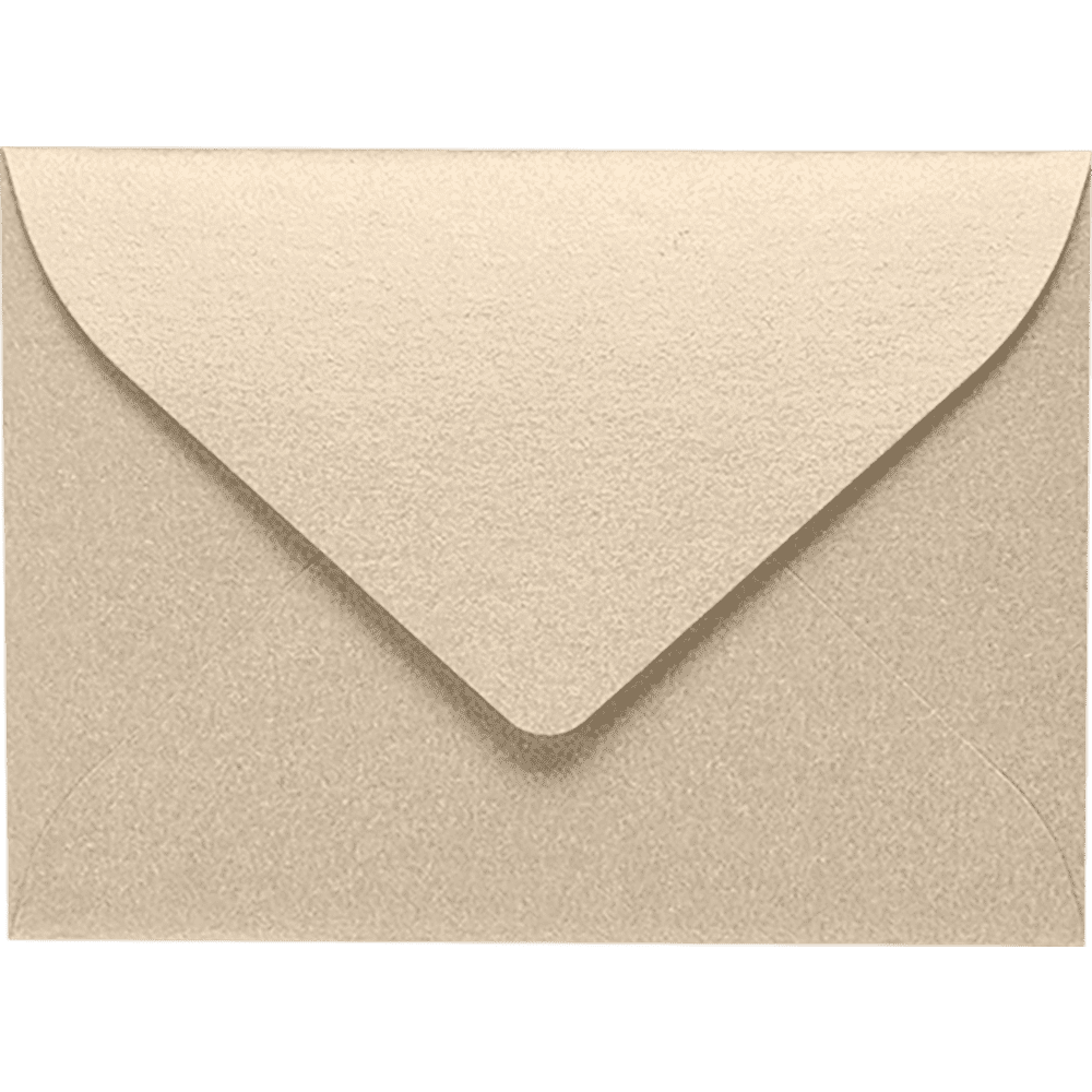 LUXPaper #17 Mini Envelopes, 2 11/16 x 3 11/16, Taupe Metallic, 50/Pack