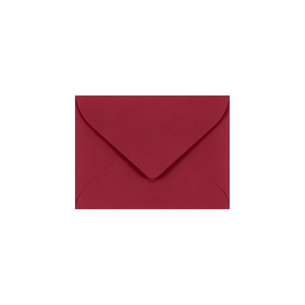 LUXPaper #17 Mini Envelopes, 80 lb. Garnet Red, 2 11/16 x 3 11/16 , 50 Pack