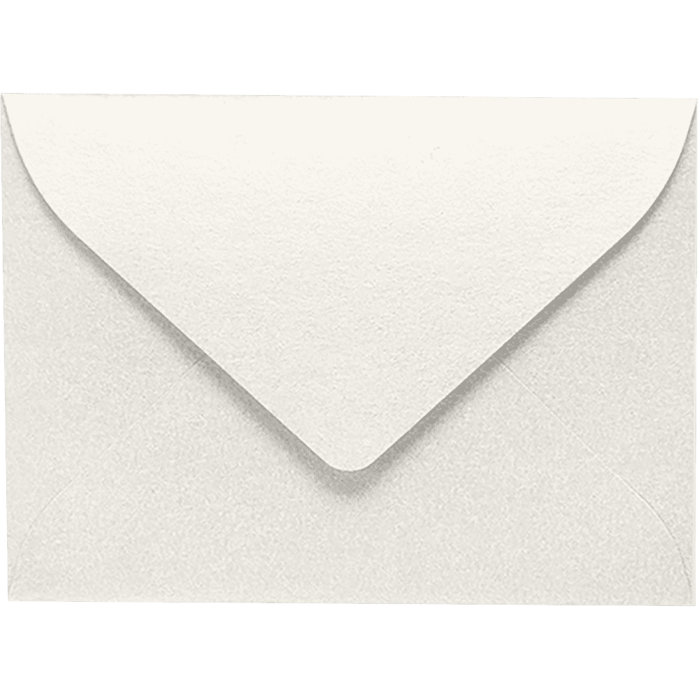 LUXPaper #17 Mini Envelopes, 80 lb. Off-White Quartz Metallic, 2 11/16 x 3 11/16, 50 Pack