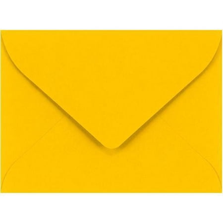 LUXPaper #17 Mini Envelopes, 80 lb. Sunflower Yellow, 2 11/16 x 3 11/16 , 250 Pack