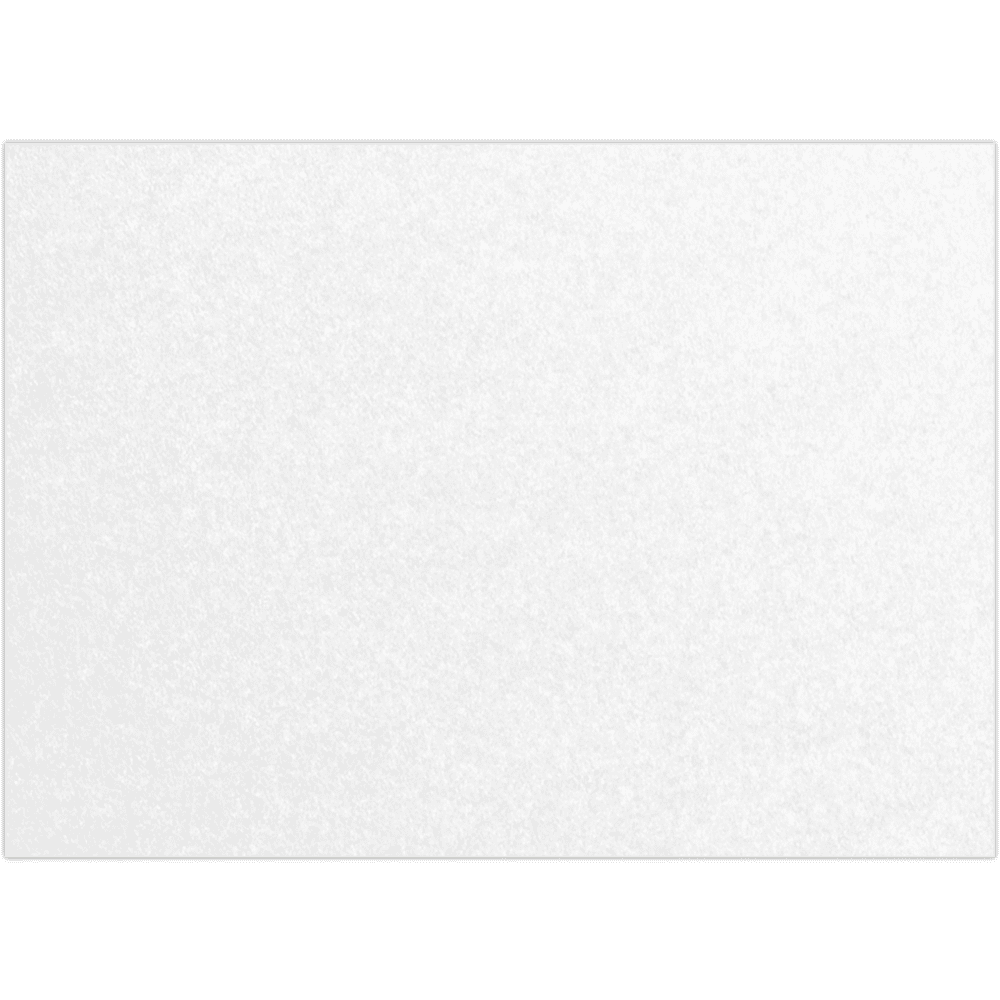 LUXPaper #17 Mini Flat Note Cards, 105lb, Crystal White Metallic, 2 9/16 x 3 9/16, 50 Pack