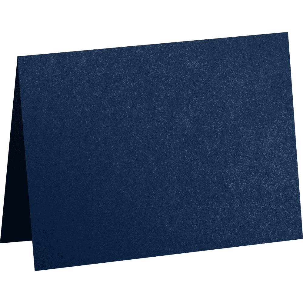 LUXPaper #17 Mini Folded Card, 2 9/16 x 3 9/16, Lapis Metallic, 1000/Pack