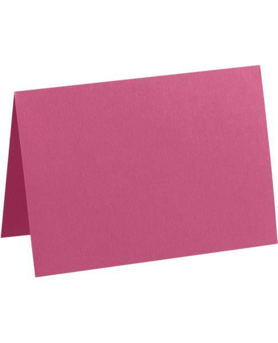 LUXPaper #17 Mini Folded Card, 2 9/16 x 3 9/16, Magenta Pink, 50/Pack